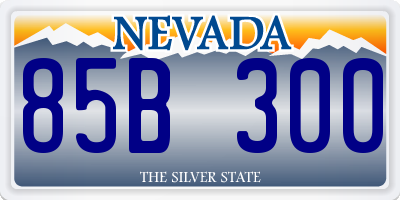 NV license plate 85B300