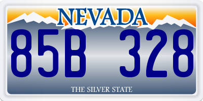 NV license plate 85B328