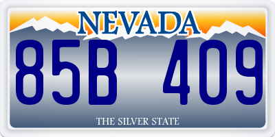 NV license plate 85B409