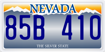 NV license plate 85B410