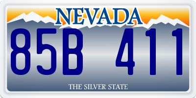 NV license plate 85B411