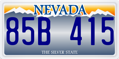 NV license plate 85B415