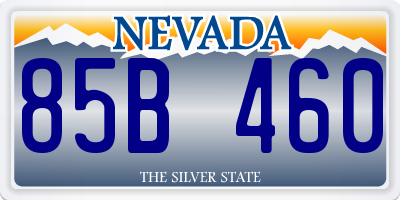 NV license plate 85B460