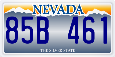 NV license plate 85B461