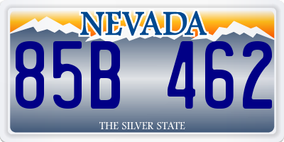 NV license plate 85B462
