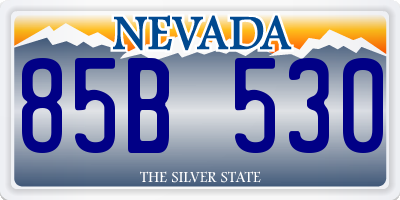 NV license plate 85B530