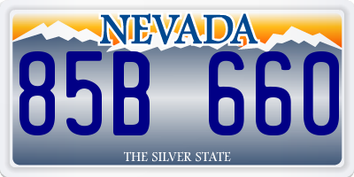 NV license plate 85B660