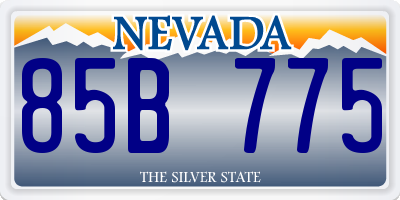 NV license plate 85B775