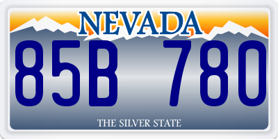 NV license plate 85B780