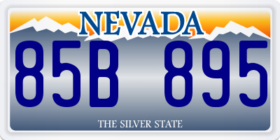 NV license plate 85B895