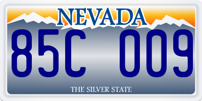 NV license plate 85C009