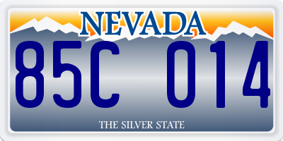 NV license plate 85C014