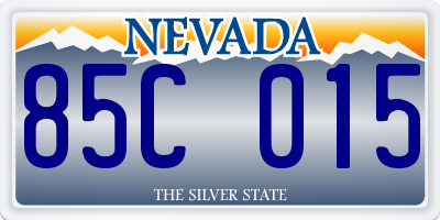 NV license plate 85C015