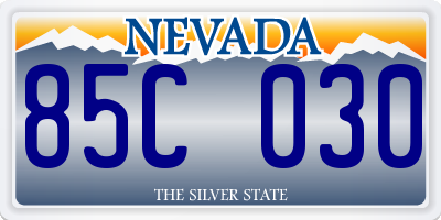 NV license plate 85C030