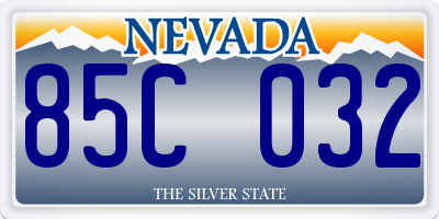 NV license plate 85C032