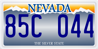 NV license plate 85C044