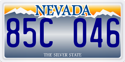 NV license plate 85C046