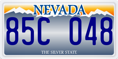 NV license plate 85C048