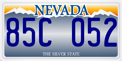 NV license plate 85C052