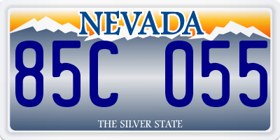NV license plate 85C055