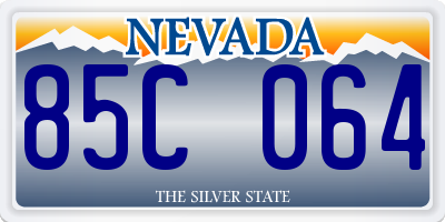 NV license plate 85C064