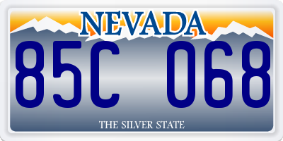 NV license plate 85C068