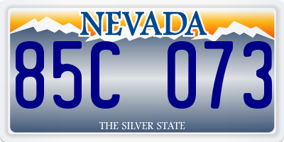 NV license plate 85C073