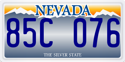 NV license plate 85C076