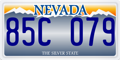 NV license plate 85C079