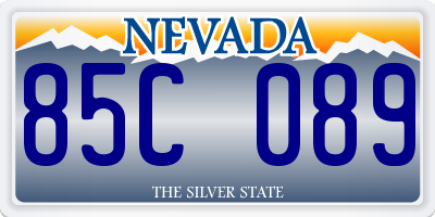 NV license plate 85C089