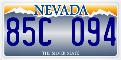NV license plate 85C094