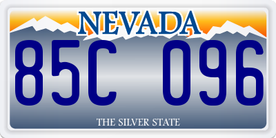 NV license plate 85C096