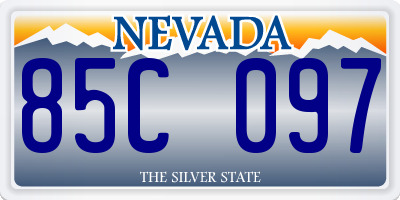 NV license plate 85C097