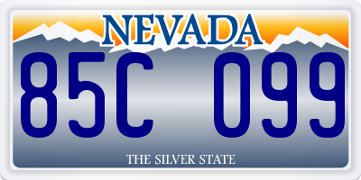 NV license plate 85C099