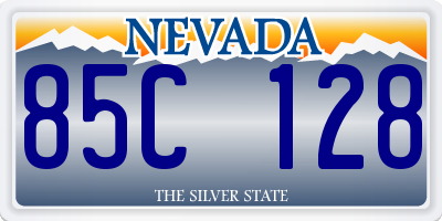 NV license plate 85C128