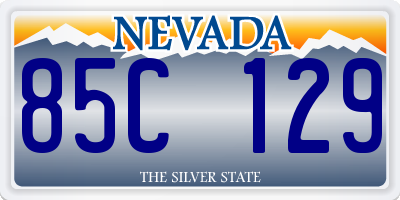 NV license plate 85C129