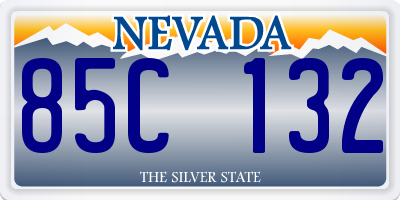 NV license plate 85C132