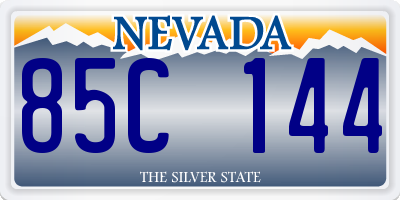 NV license plate 85C144