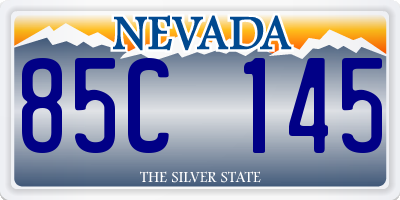 NV license plate 85C145