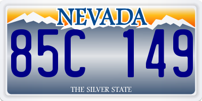 NV license plate 85C149