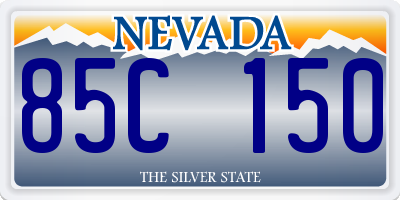 NV license plate 85C150