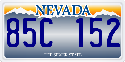 NV license plate 85C152