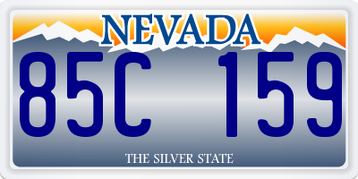 NV license plate 85C159