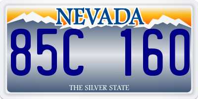 NV license plate 85C160