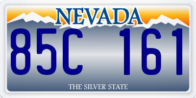 NV license plate 85C161