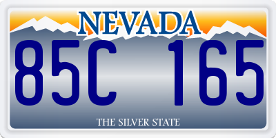 NV license plate 85C165