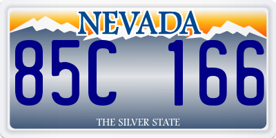 NV license plate 85C166