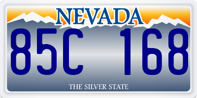 NV license plate 85C168