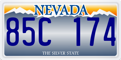 NV license plate 85C174