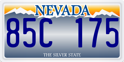 NV license plate 85C175